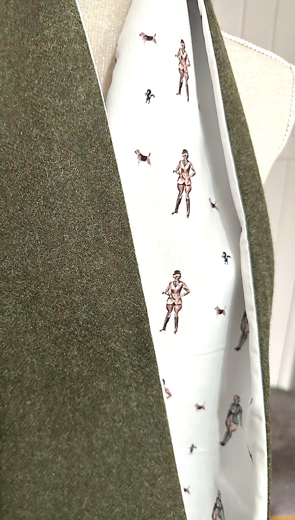 British Green Tweed Scarf