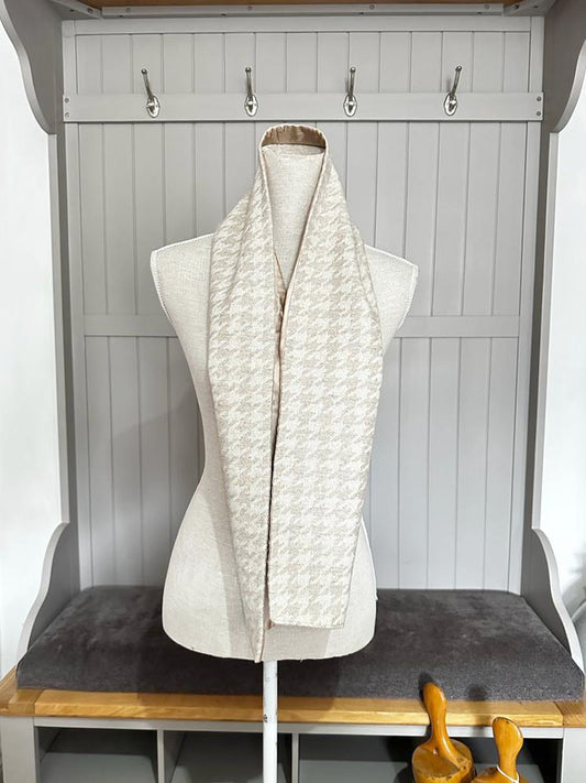 Houndstooth Tweed Scarf
