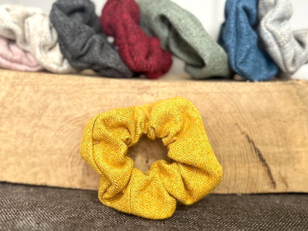 Tweed Scrunchies