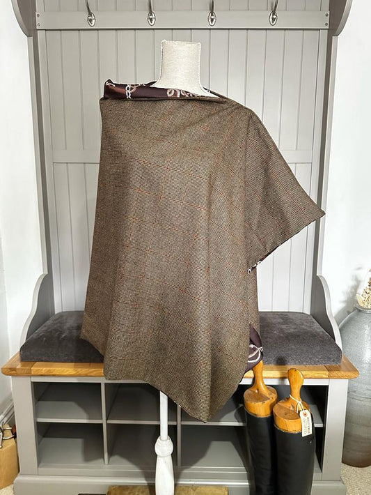 Tan Check Tack Room Cape